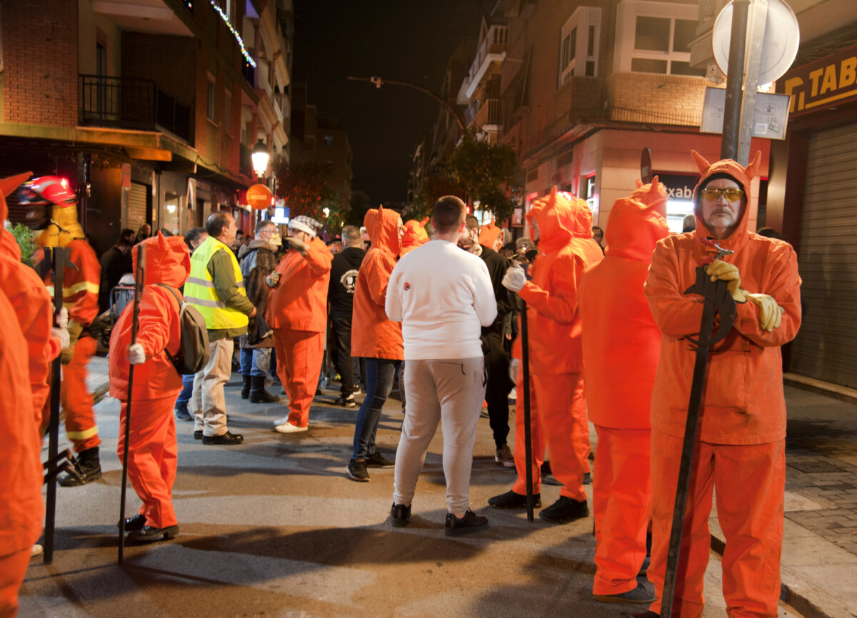 correfoc y la hoguera de Sant Antoni en Paterna 2024
